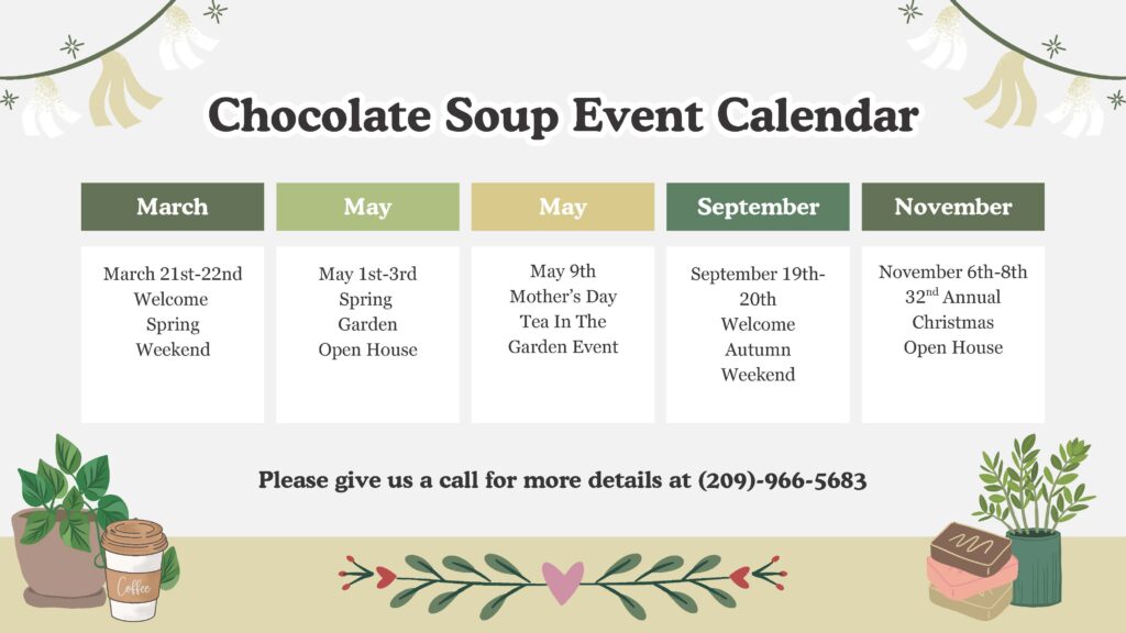 Chocolate Soup Event Calendar Revision